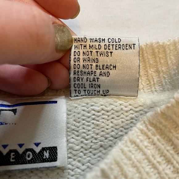 Vintage Accordeon Silk Angora Lambswool Sweater Women Sz Medium Diamond Pattern - Picture 3 of 7